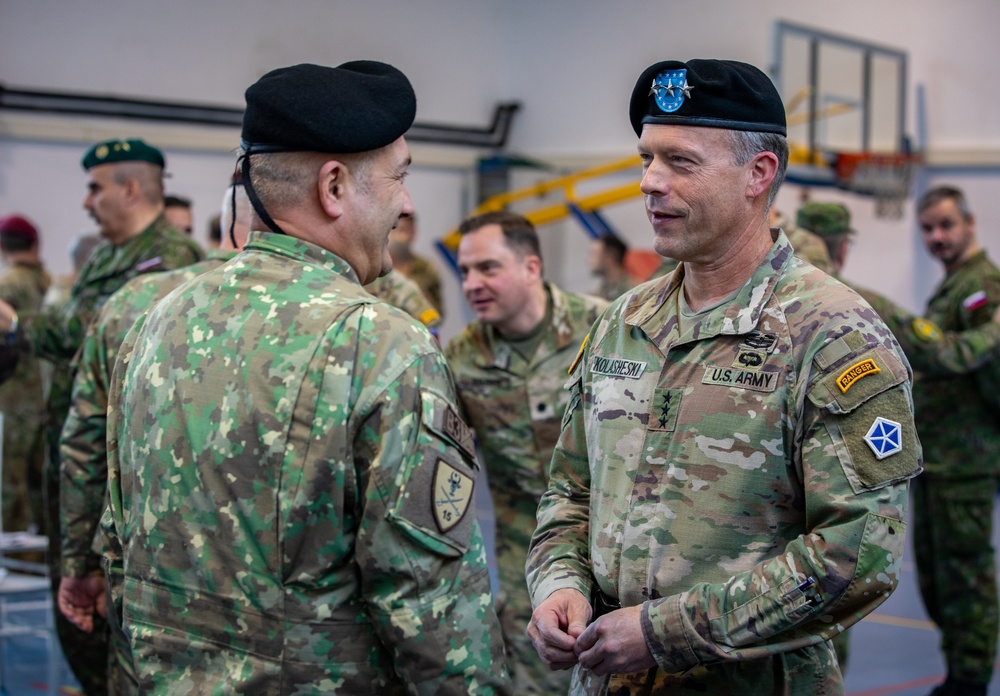 10th Mountain Division transfers authority to the 82nd Airborne Division at Mihail Kogalniceanu Air Base