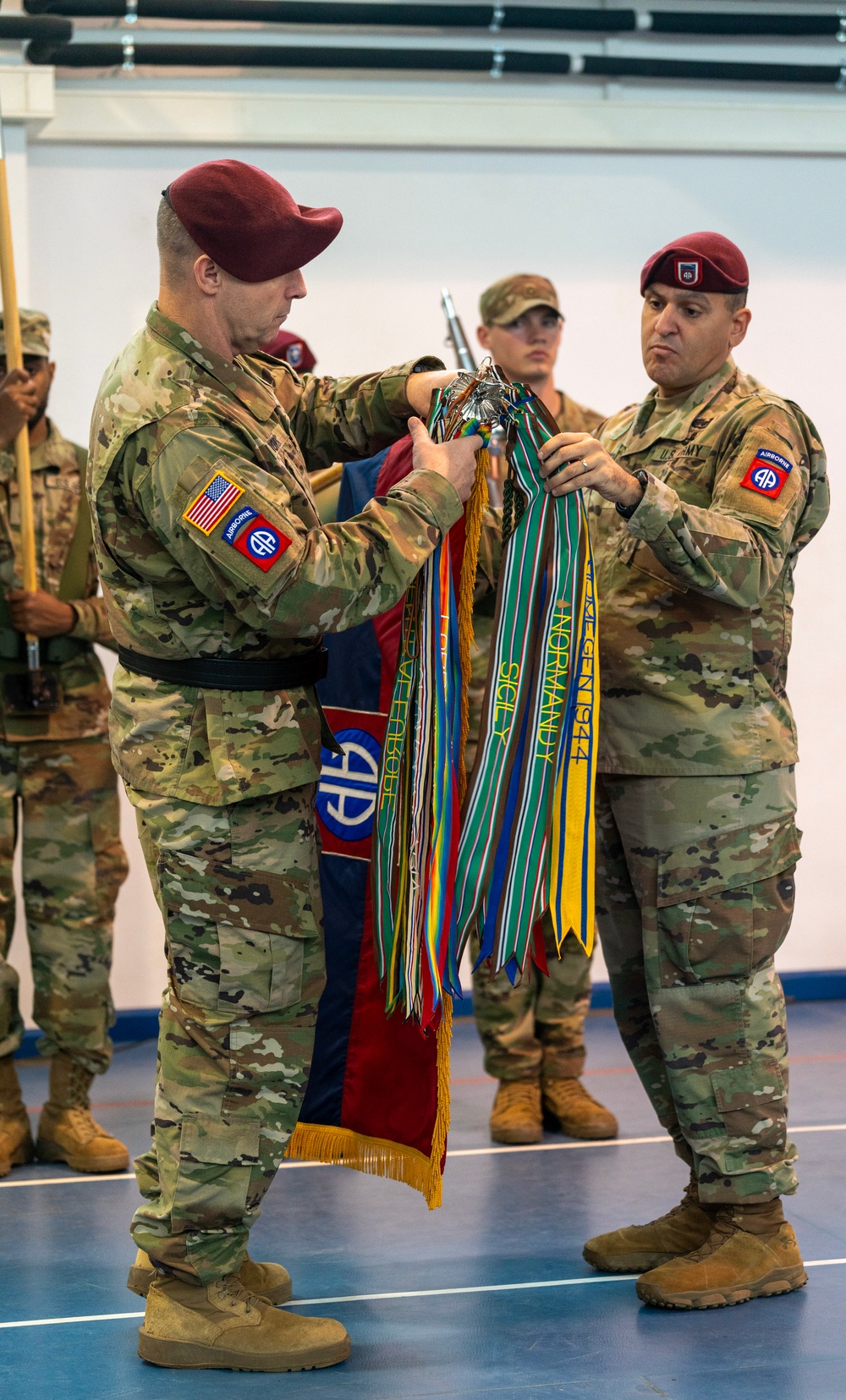 10th Mountain Division transfers authority to the 82nd Airborne Division at Mihail Kogalniceanu Air Base