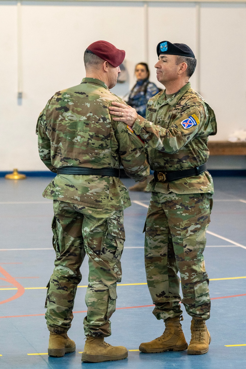 10th Mountain Division transfers authority to the 82nd Airborne Division at Mihail Kogalniceanu Air Base