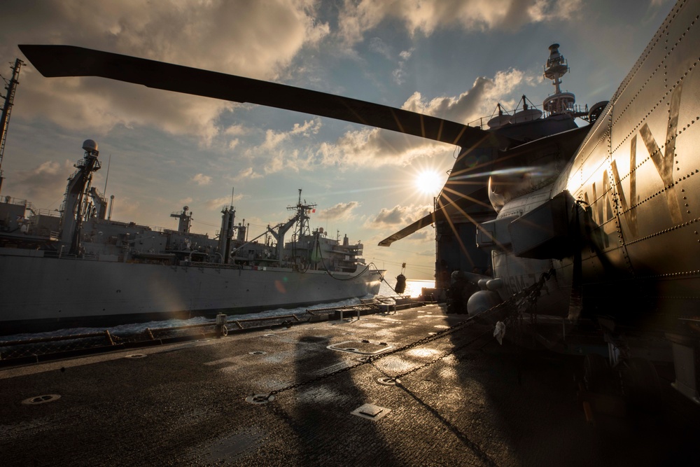 USS Philippine Sea Conducts Replenishment-at-Sea