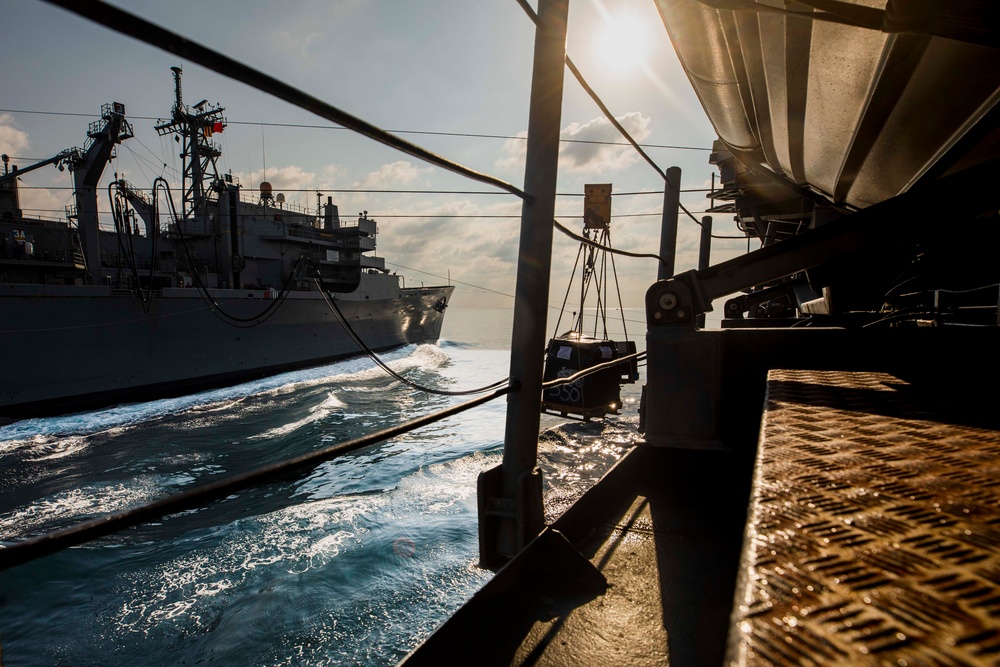 USS Philippine Sea Conducts Replenishment-at-Sea