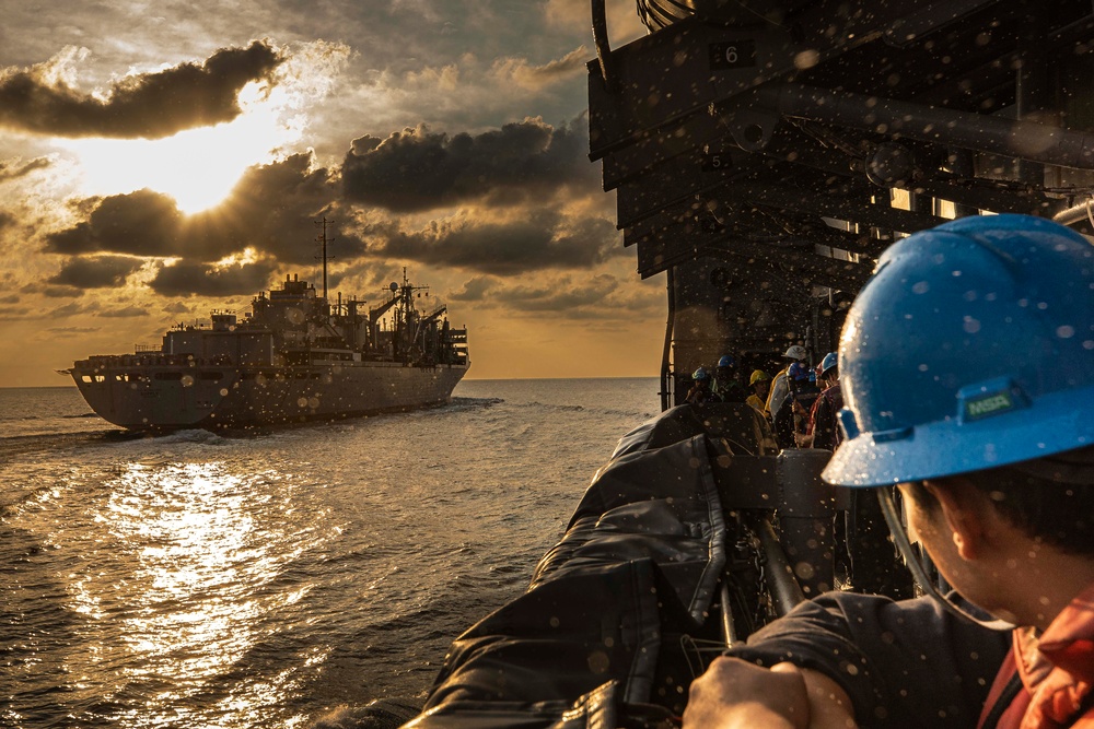 USS Philippine Sea Conducts Replenishment-at-Sea