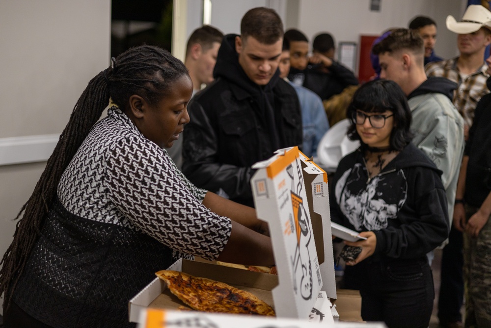 Marine Corps Combat Service Support Schools Marines hosts karaoke event