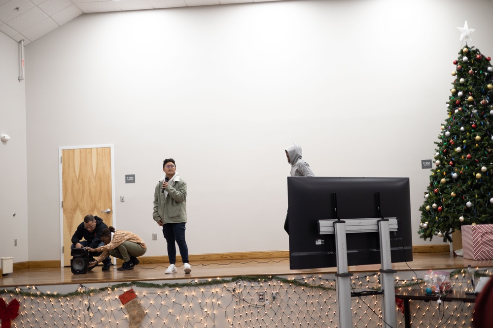 Marine Corps Combat Service Support Schools Marines hosts karaoke event