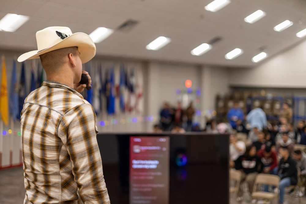 Marine Corps Combat Service Support Schools Marines hosts karaoke event