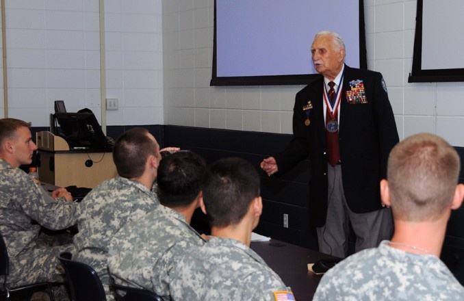 Death March survivor speaks to Aviation students