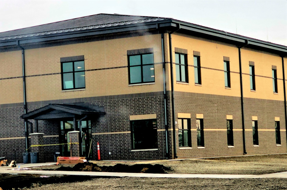 Fort McCoy’s brigade headquarters construction project now 94 percent complete as Christmas 2023 draws near; work continues