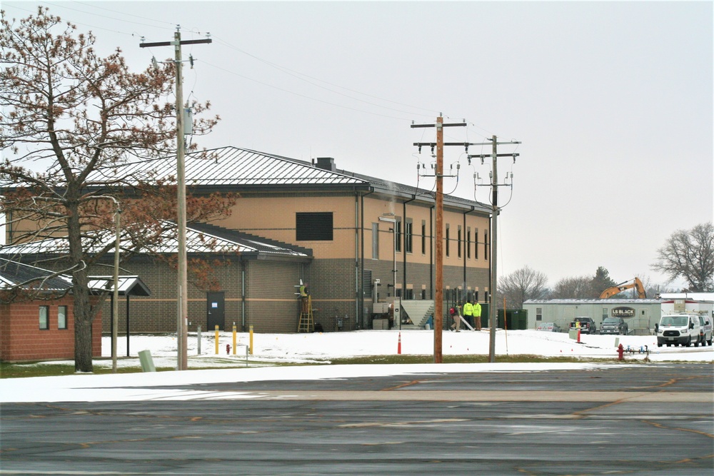 Fort McCoy’s brigade headquarters construction project now 94 percent complete as Christmas 2023 draws near; work continues