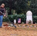 Soldiers clean up American child cemetery in Frankfurt
