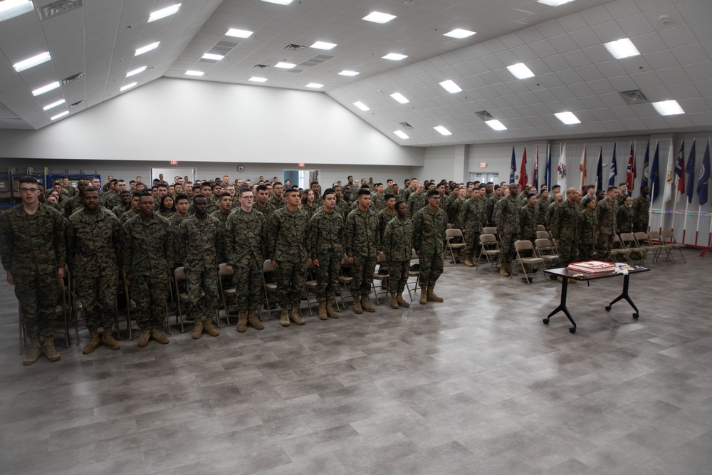 Ground Supply School celebrates the 248th birthday of the Marine Corps