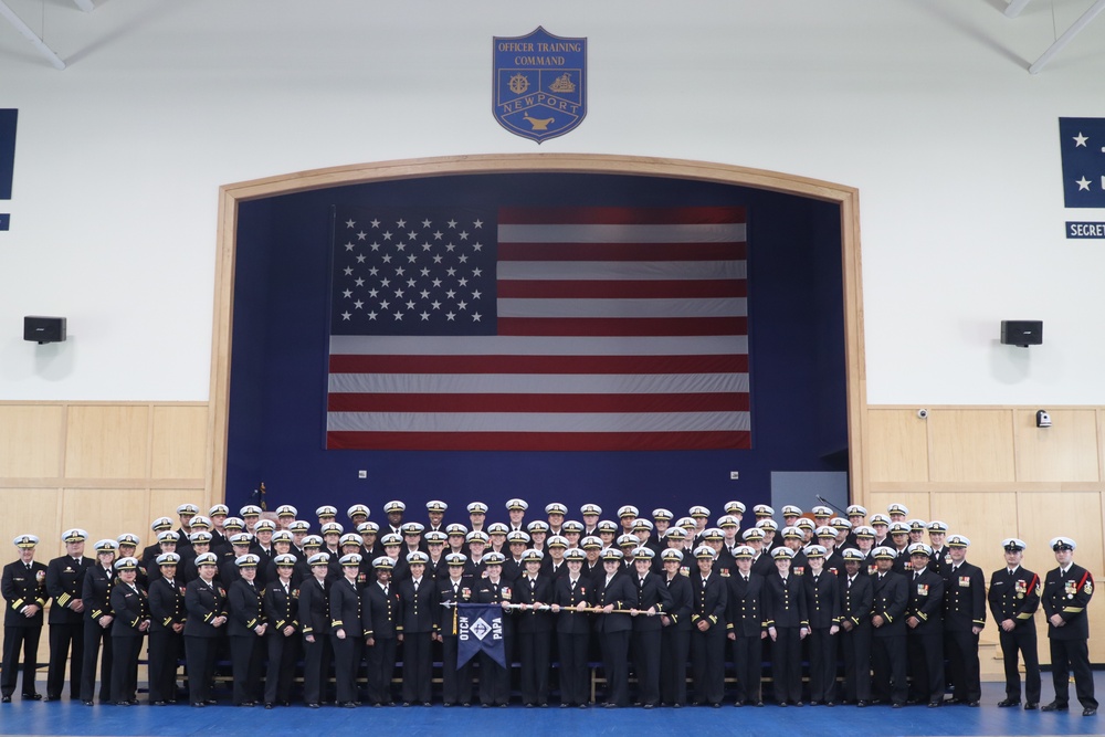 Rear Admiral Darin K. Via visits Officer Training Command Newport