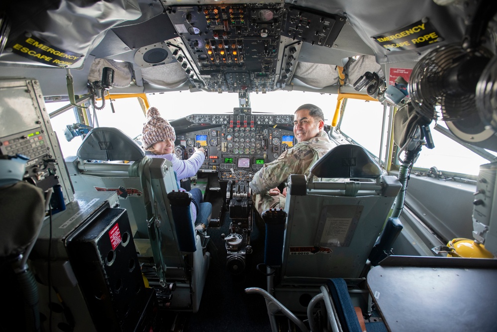 St. John Vianney first and fifth graders tour the 141st Air Refueling Wing