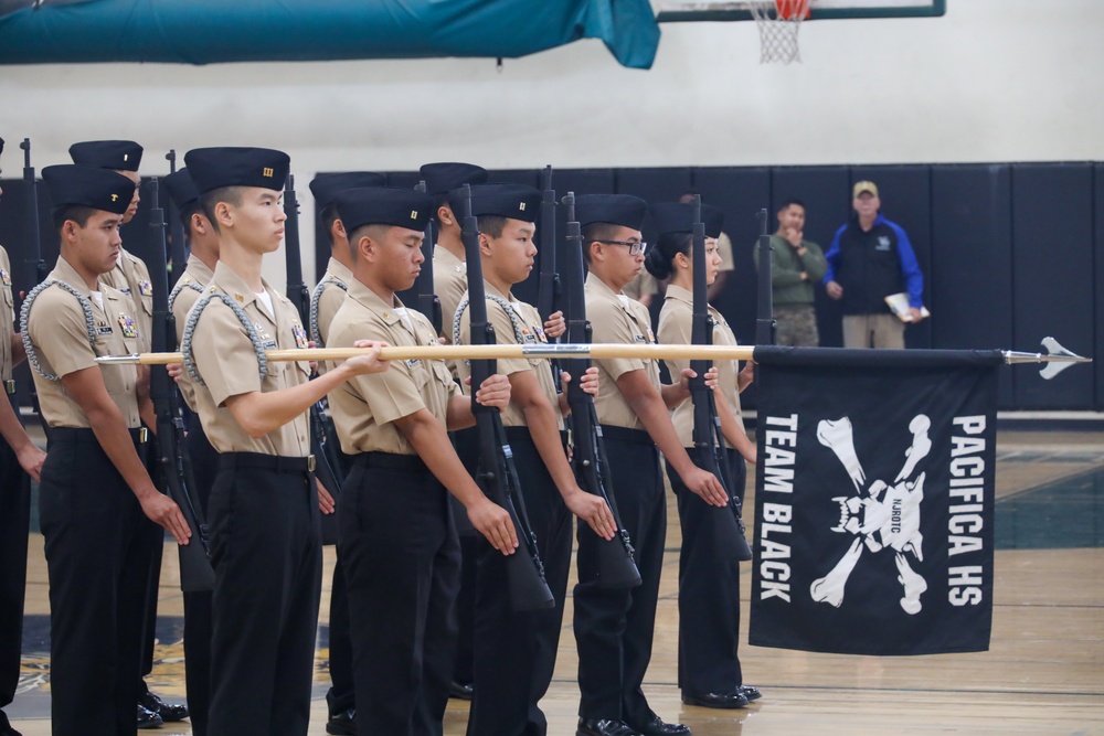 Marines Represent at Cabrillo High School NJROTC Field Meet