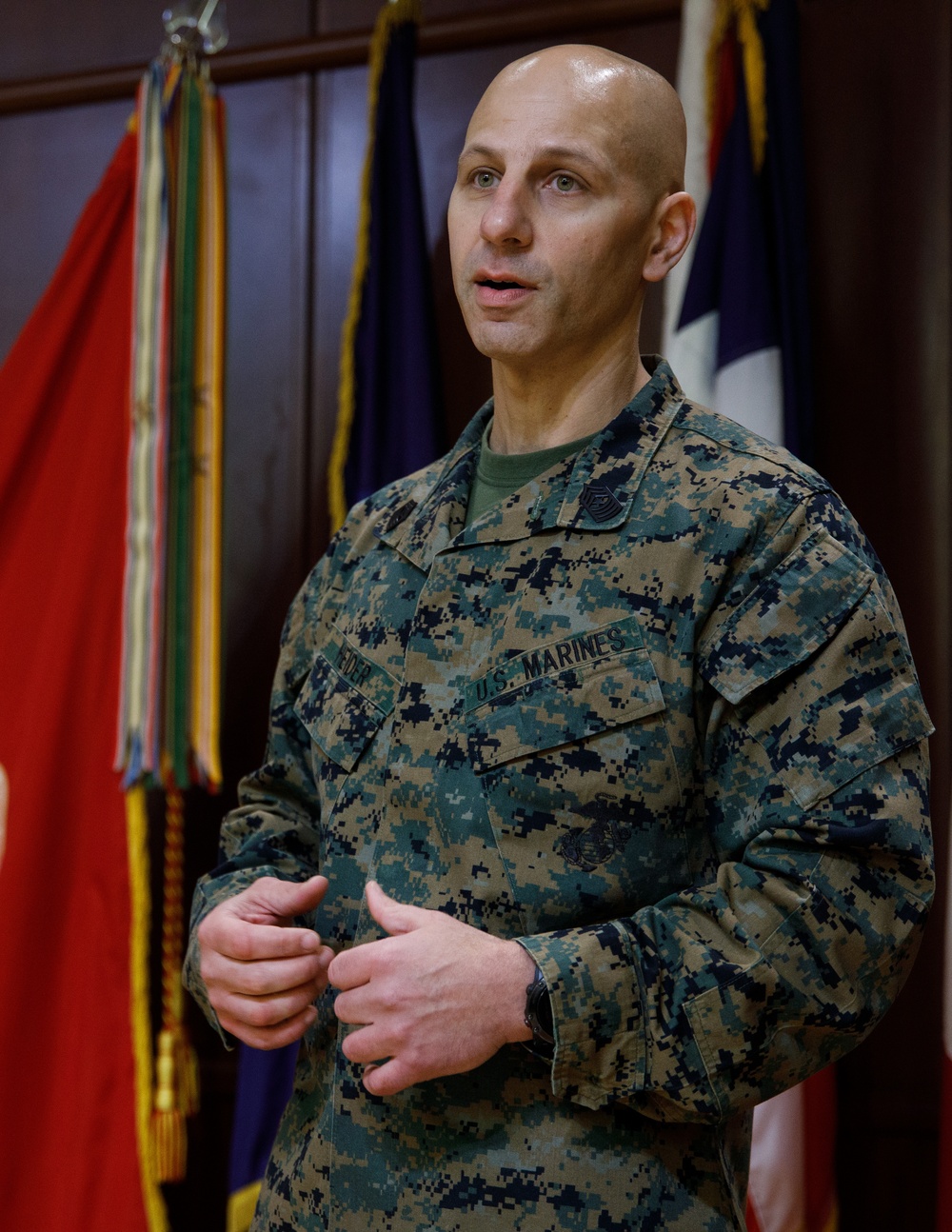 Passing the torch: 4th Marine Aircraft Wing hosts Sgt. Maj. relief and appointment ceremony