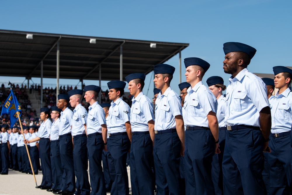 USAF BMT Graduation, Airman's Run and Coin Ceremony