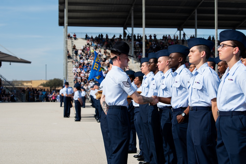 USAF BMT Graduation, Airman's Run and Coin Ceremony -- 22-23 Feb. 2023