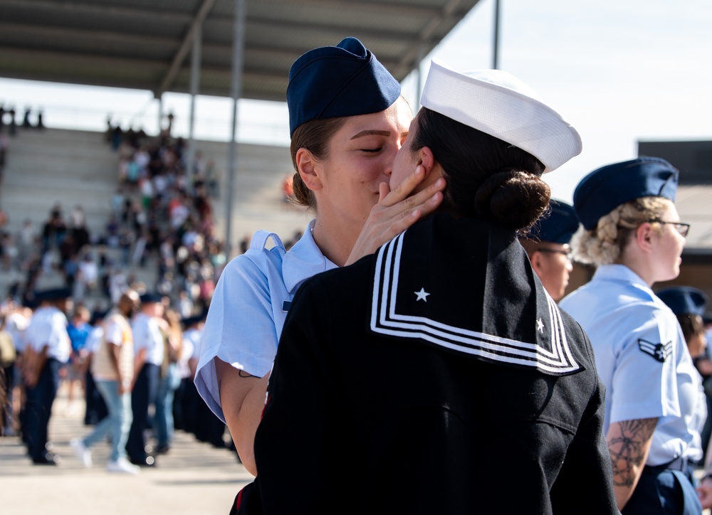 USAF BMT Graduation, Airman's Run and Coin Ceremony