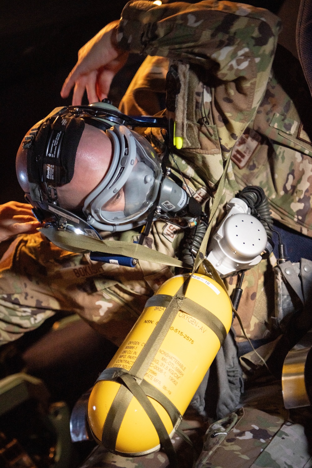 Aeromedical evacuation squadron trains on C-5M Super Galaxy