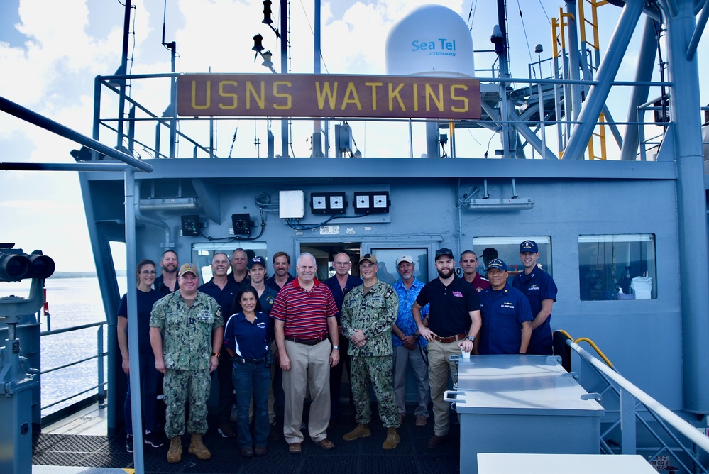 U.S. Coast Guard engages with Military Sealift Command in Saipan