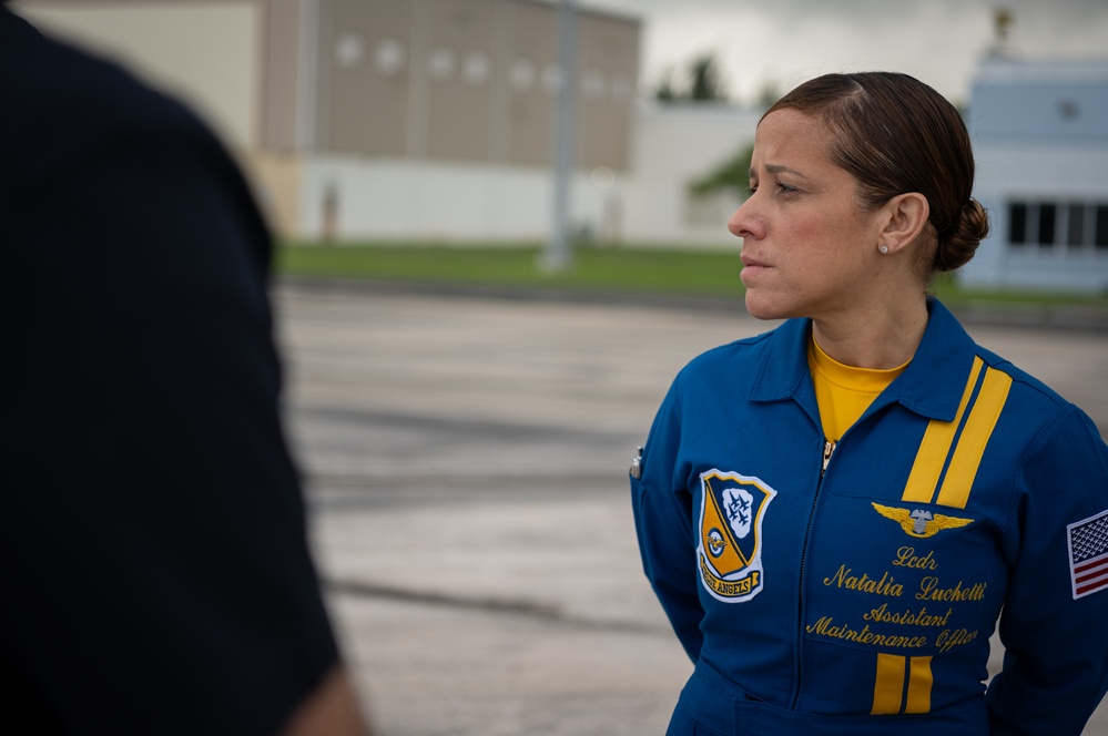 Blue Angels: Toys for Tots at 156th Wing