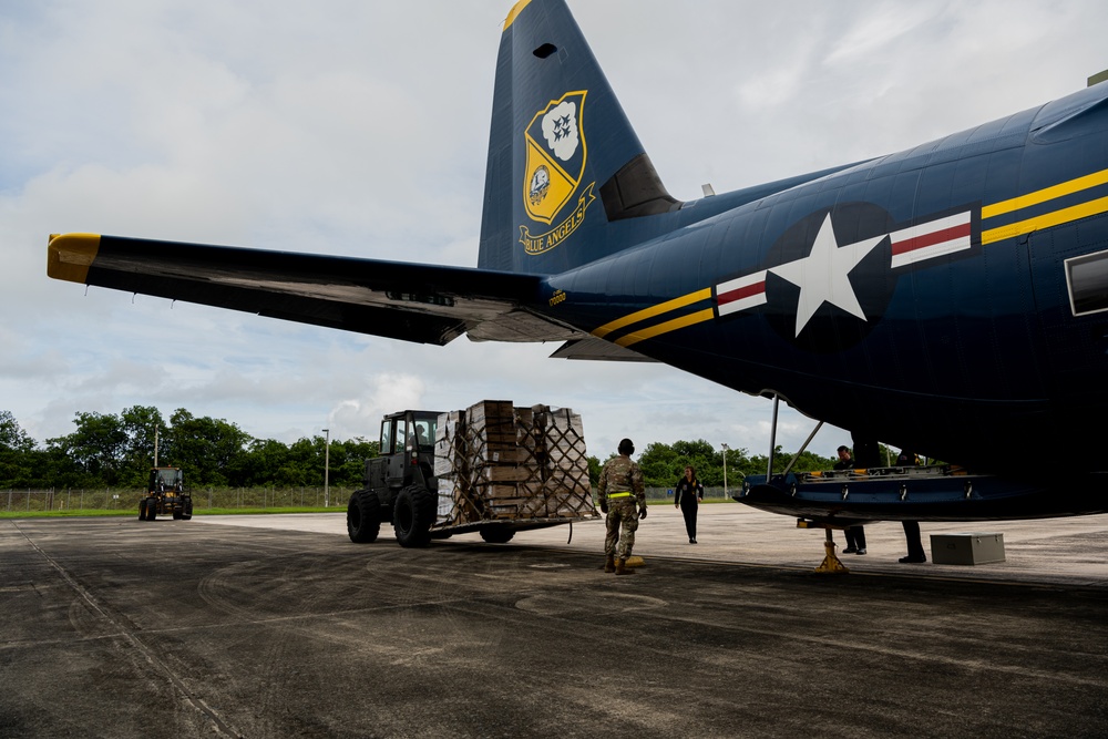 Blue Angels: Toys for Tots at 156th Wing