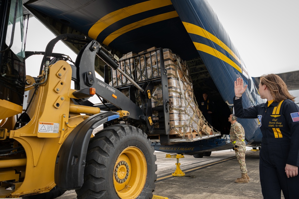 Blue Angels: Toys for Tots at 156th Wing