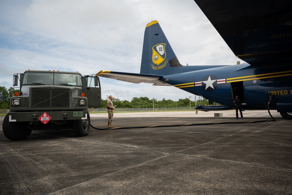 Blue Angels: Toys for Tots at 156th Wing