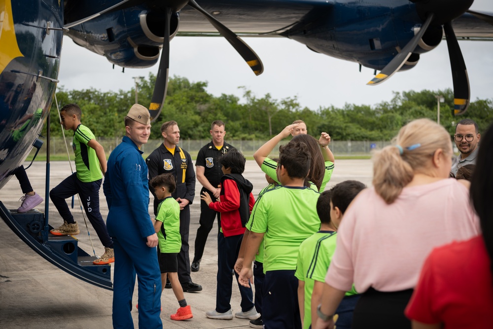 Blue Angels: Toys for Tots at 156th Wing