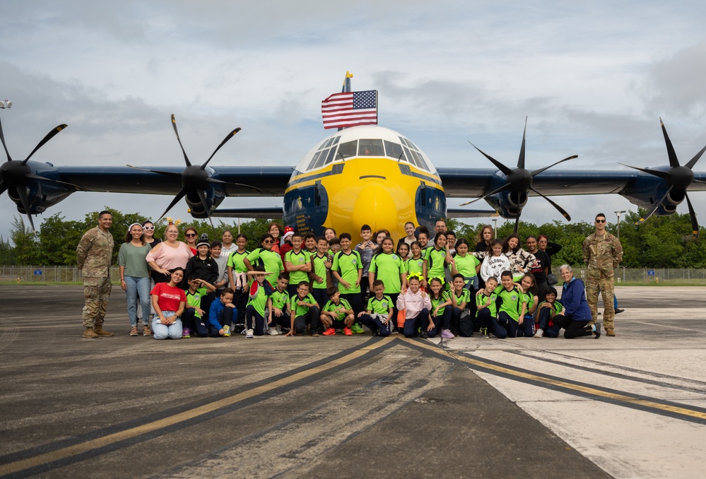 Blue Angels: Toys for Tots at 156th Wing