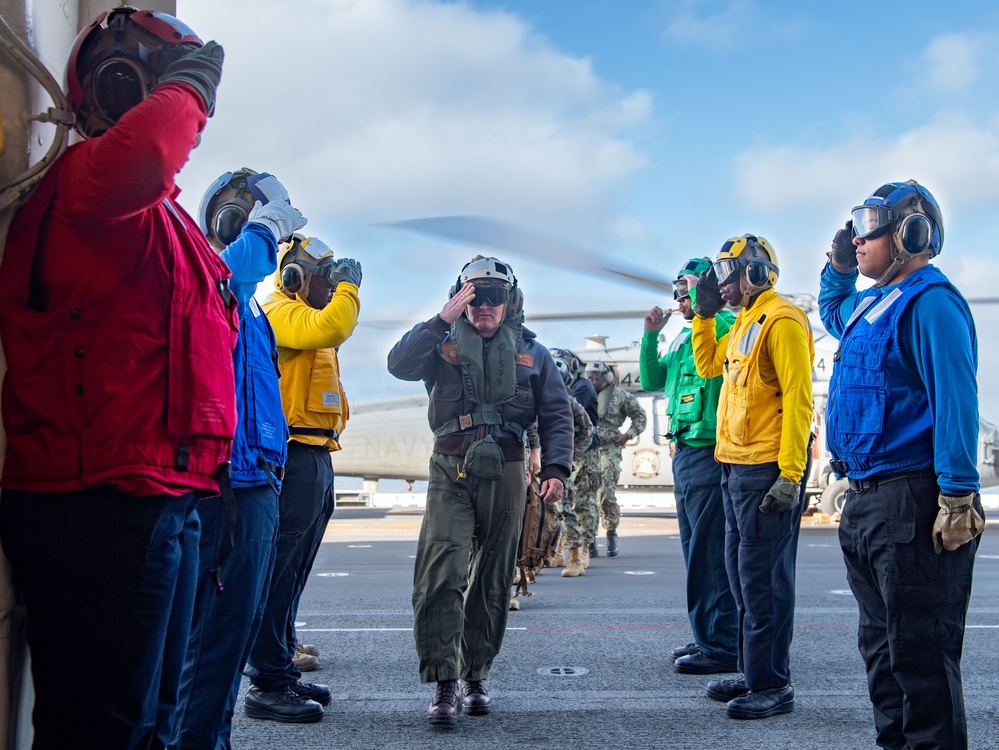 Rear Adm. Peck Visits Boxer