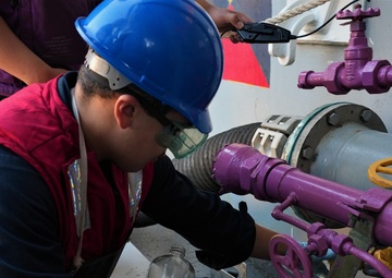 USS Princeton Conducts Fueling-at-Sea with USNS Yukon