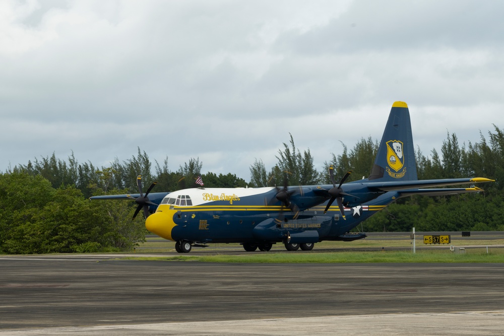 Blue Angels: Toys for Tots at 156th Wing