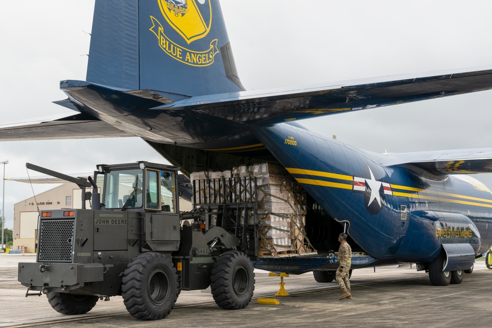 Blue Angels: Toys for Tots at 156th Wing