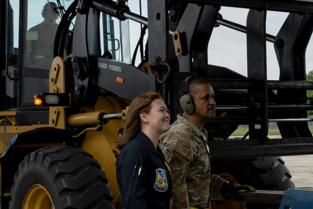 Blue Angels: Toys for Tots at 156th Wing