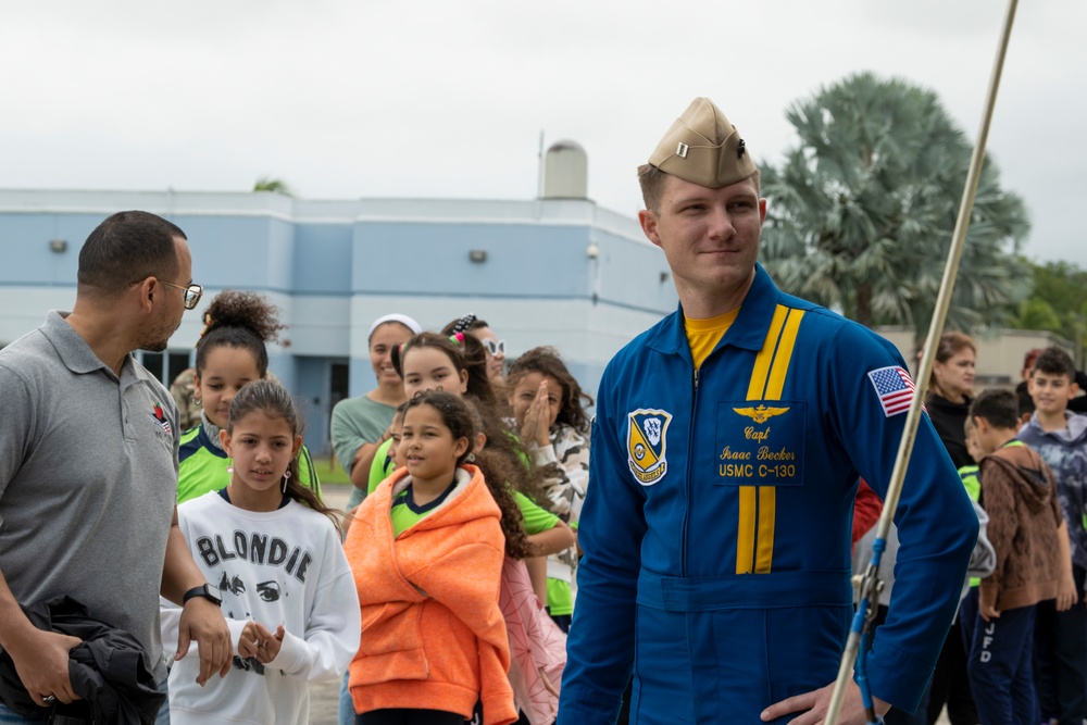 Blue Angels: Toys for Tots at 156th Wing