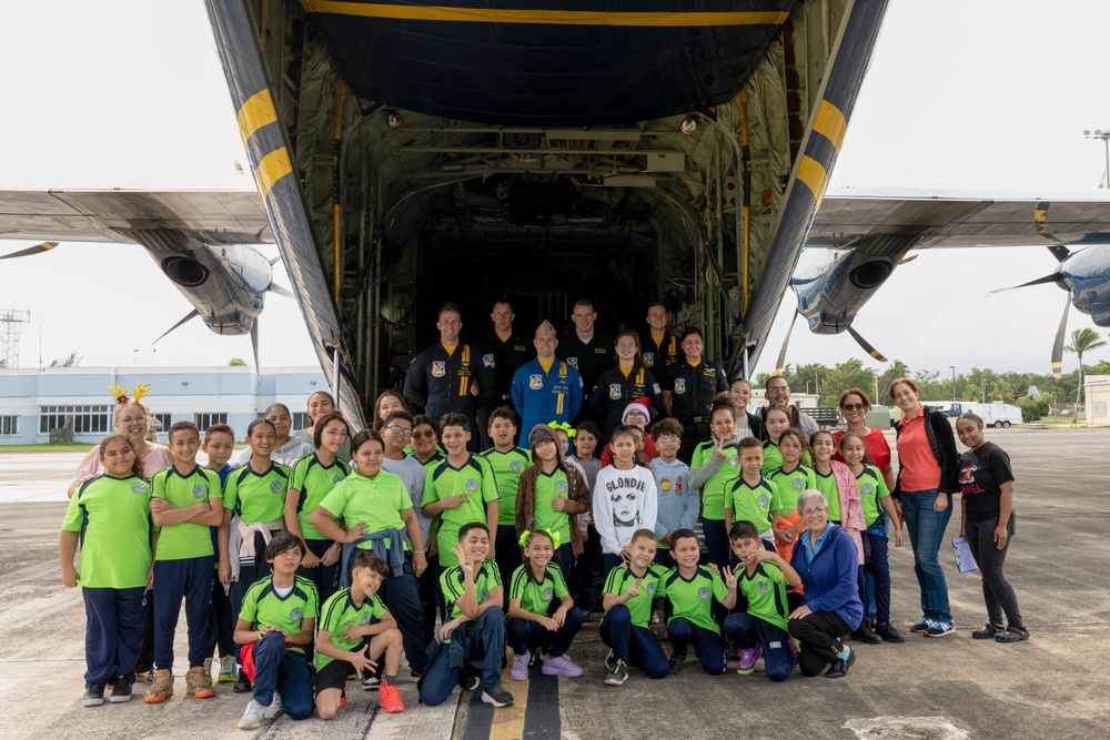 Blue Angels: Toys for Tots at 156th Wing