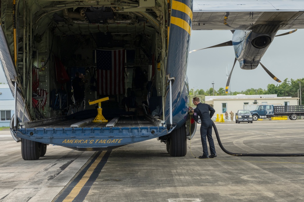 Blue Angels: Toys for Tots at 156th Wing