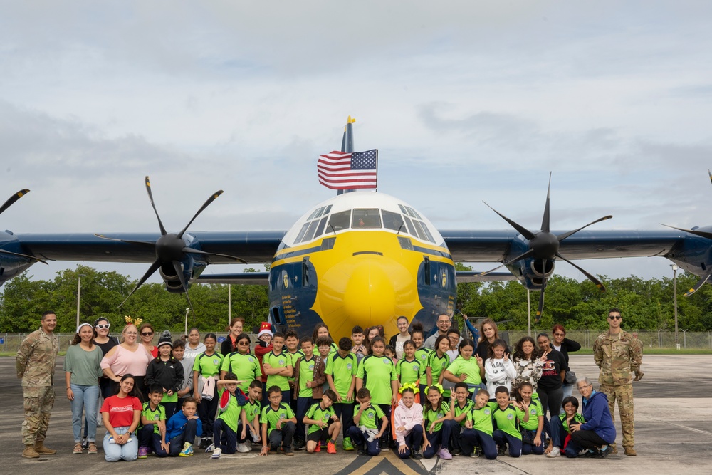 Blue Angels: Toys for Tots at 156th Wing