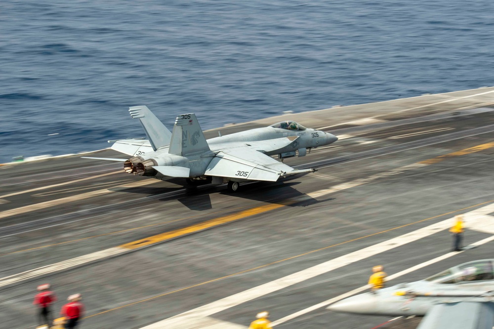 F/A-18E Super Hornet Launches From USS Carl Vinson (CVN 70)