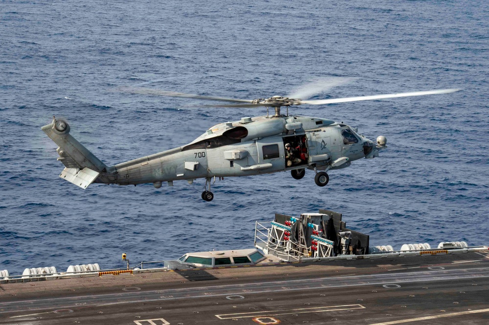 Sea Hawk Lands On USS Carl Vinson (CVN 70)