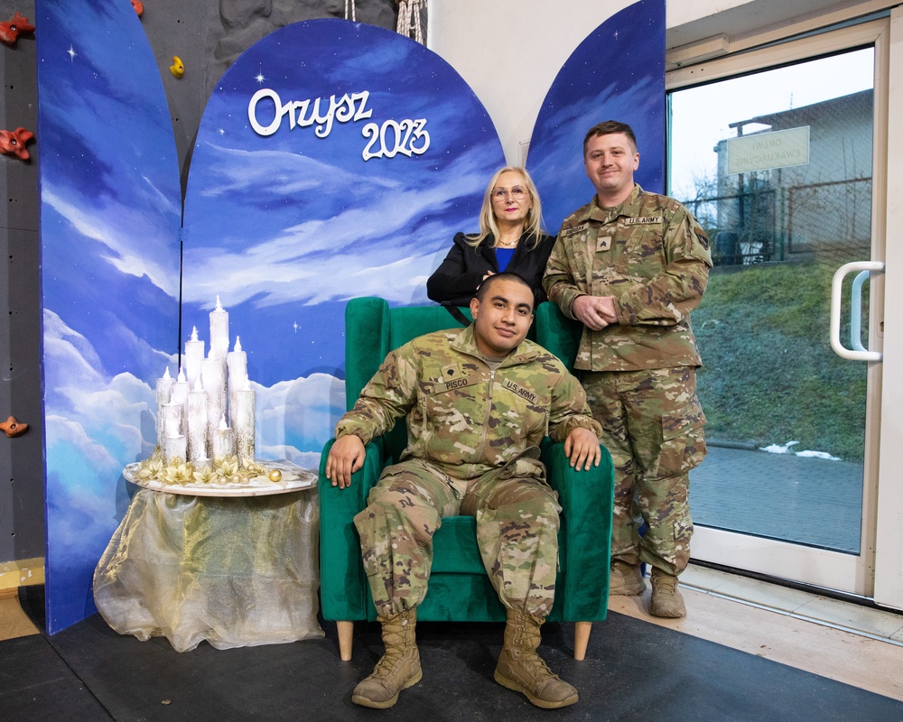 Task Force Marne troops attend local holiday celebration in Orzysz, Poland