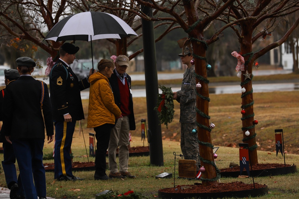 3rd Infantry Division Holds the Wreathes for Warriors Event at Cottrell Field