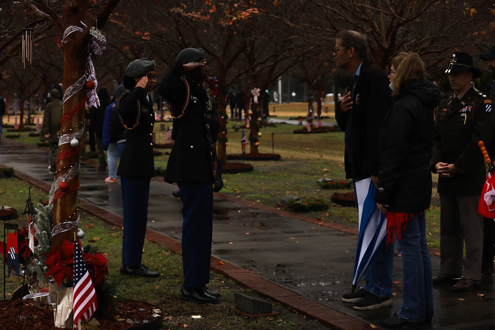 3rd Infantry Division Holds the Wreathes for Warriors Event at Cottrell Field