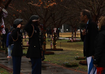 3rd Infantry Division Holds the Wreathes for Warriors Event at Cottrell Field