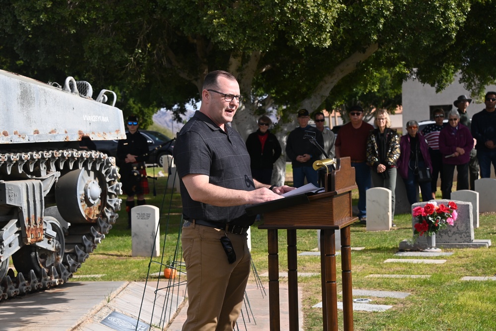 YPG command team keynotes local Wreaths Across America ceremonies