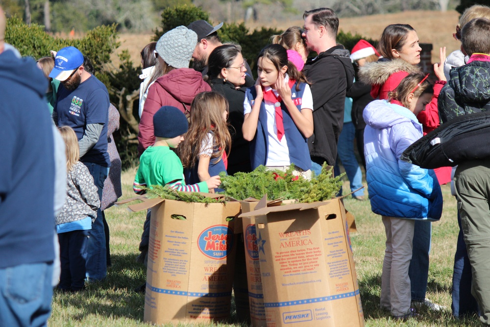 Wreaths Across America event at Yorktown National Cemetery