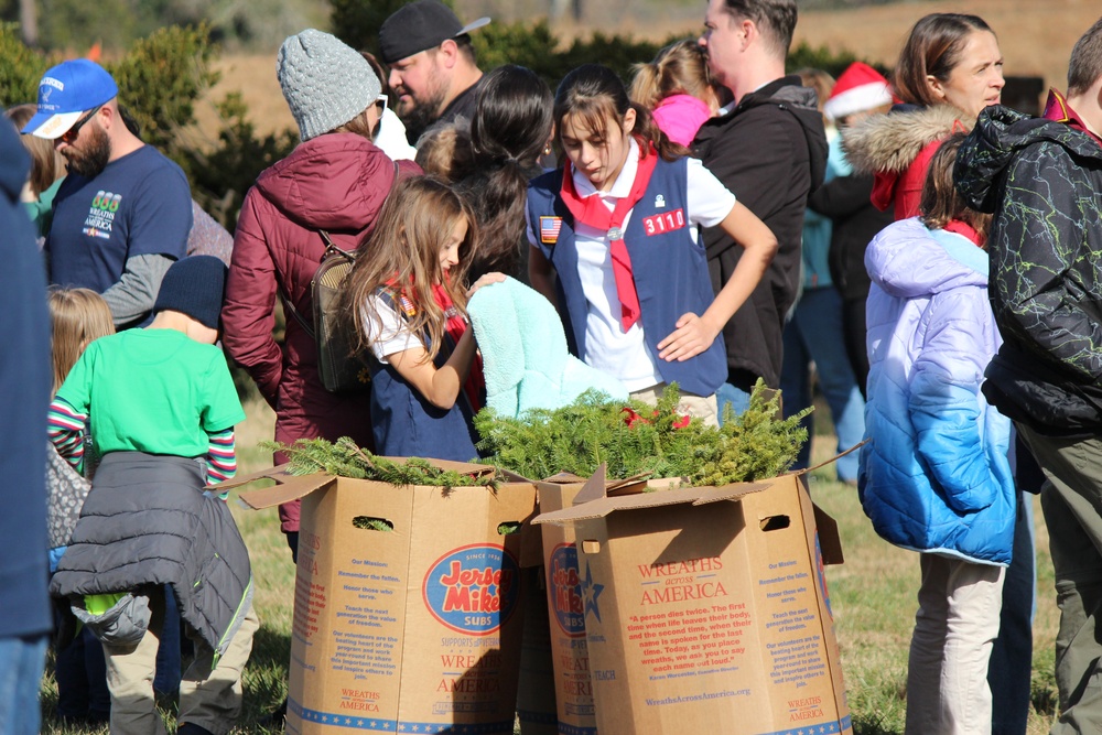 Wreaths Across America event at Yorktown National Cemetery