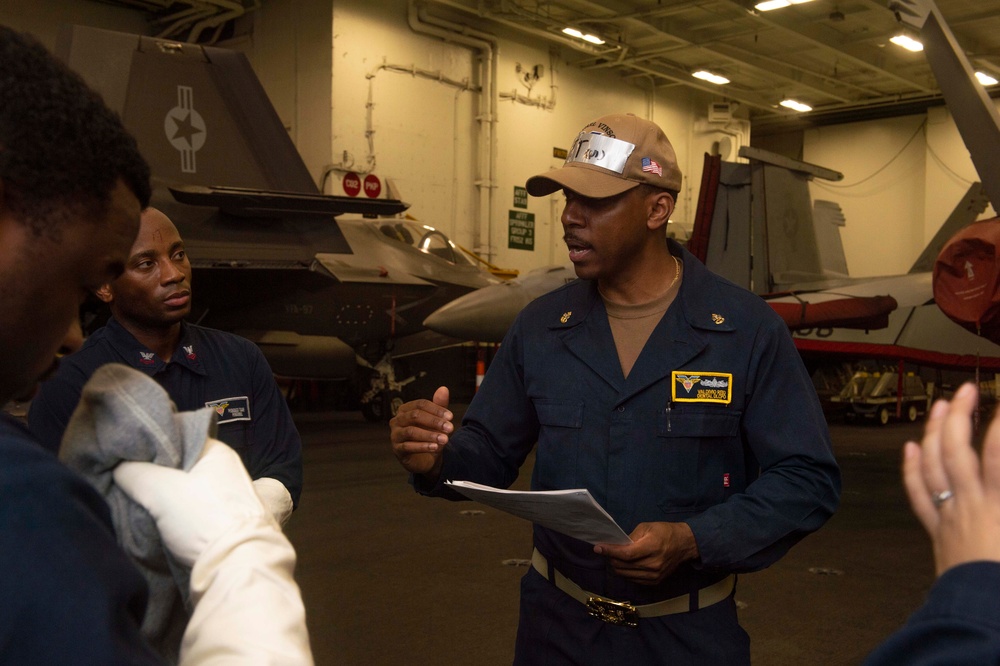 USS Carl Vinson (CVN 70) Conducts General Quarters Drill