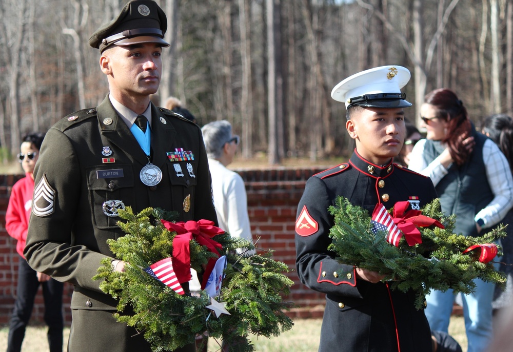 Wreaths Across America event at Yorktown National Cemetery