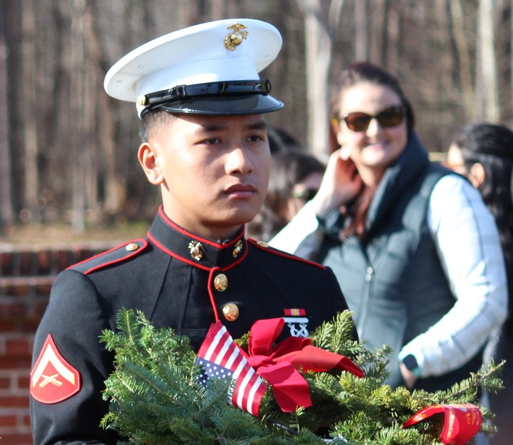 Wreaths Across America event at Yorktown National Cemetery